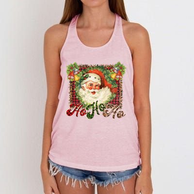 Vintage Santa Claus St Nicholas Old Fashioned Christmas Gift Cool Gift Women's Knotted Racerback Tank