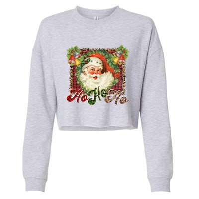 Vintage Santa Claus St Nicholas Old Fashioned Christmas Gift Cool Gift Cropped Pullover Crew