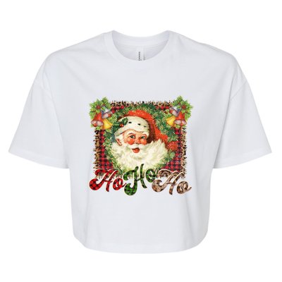 Vintage Santa Claus St Nicholas Old Fashioned Christmas Gift Cool Gift Bella+Canvas Jersey Crop Tee