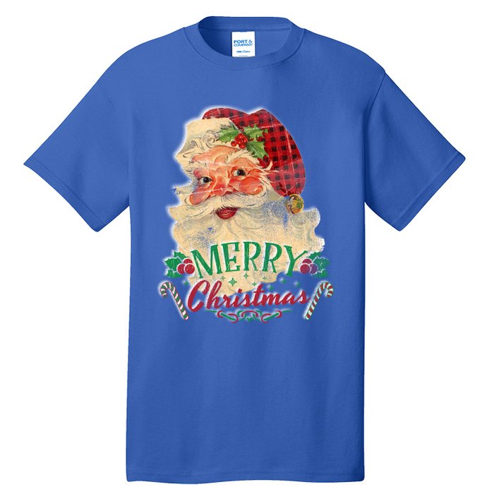 Vintage Santa Claus St Nicholas Old Fashioned Christmas Cute Gift Tall T-Shirt