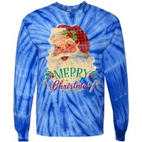 Vintage Santa Claus St Nicholas Old Fashioned Christmas Cute Gift Tie-Dye Long Sleeve Shirt