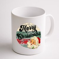 Vintage Santa Claus Merry Christmas Face Old Fashioned Coffee Mug