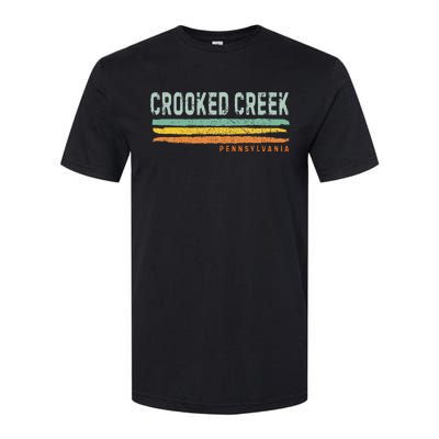 Vintage Stripes Crooked Creek Pa Softstyle® CVC T-Shirt