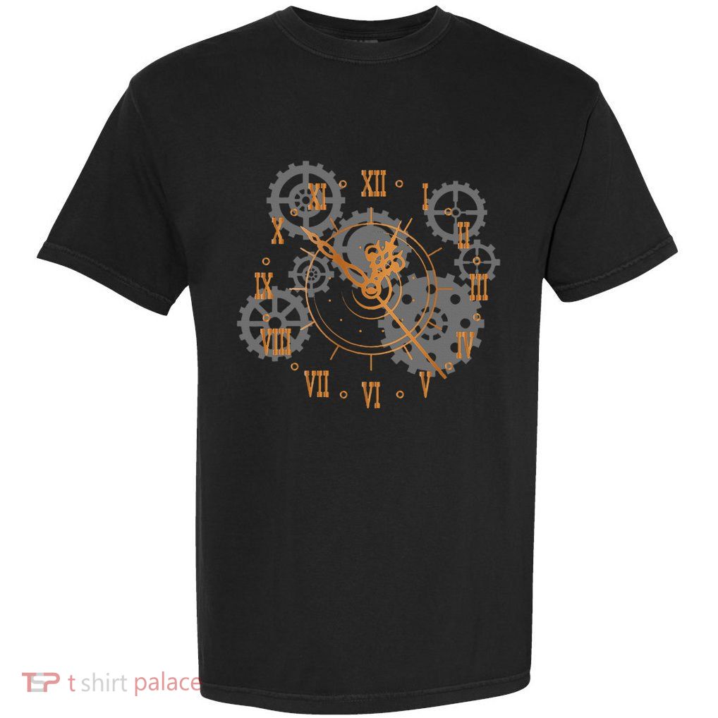 Vintage Steampunk Clock Gears Steampunk Garment-Dyed Heavyweight T-Shirt