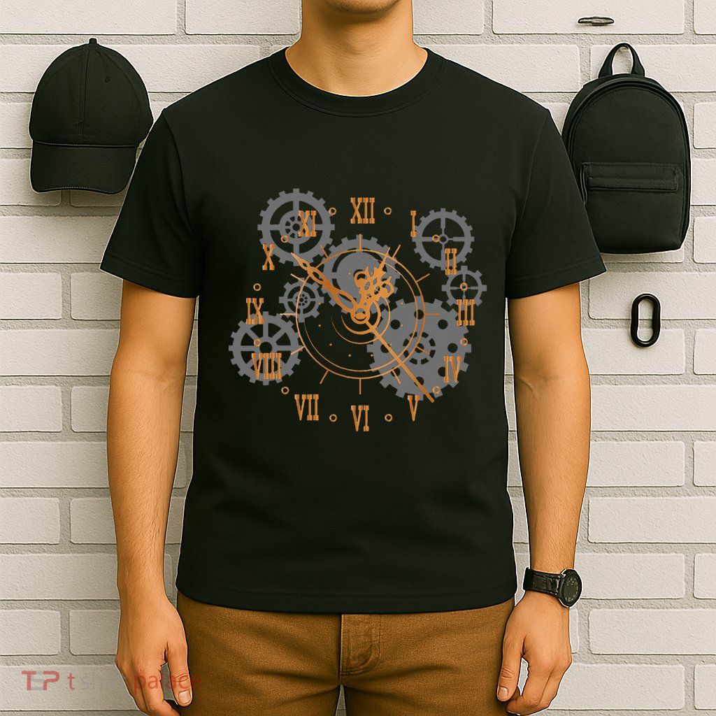 Vintage Steampunk Clock Gears Steampunk T-Shirt