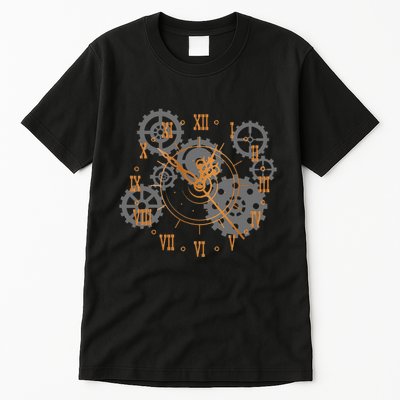 Vintage Steampunk Clock Gears Steampunk Tall T-Shirt