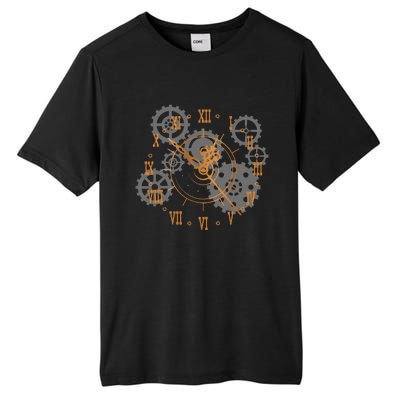 Vintage Steampunk Clock Gears Steampunk Tall Fusion ChromaSoft Performance T-Shirt