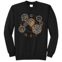 Vintage Steampunk Clock Gears Steampunk Tall Sweatshirt