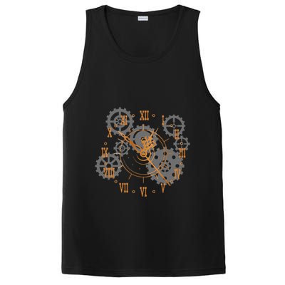 Vintage Steampunk Clock Gears Steampunk PosiCharge Competitor Tank