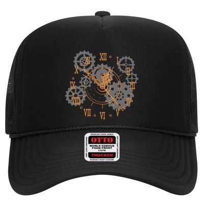Vintage Steampunk Clock Gears Steampunk Trucker Hat