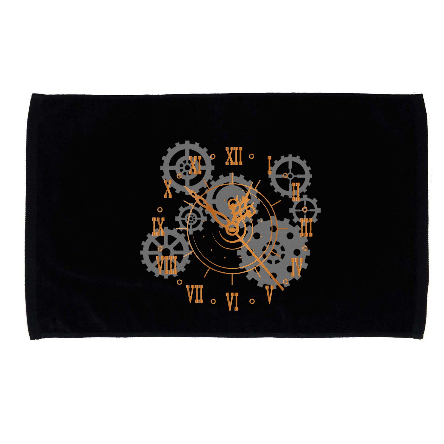 Vintage Steampunk Clock Gears Steampunk Microfiber Hand Towel