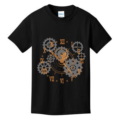 Vintage Steampunk Clock Gears Steampunk Kids T-Shirt