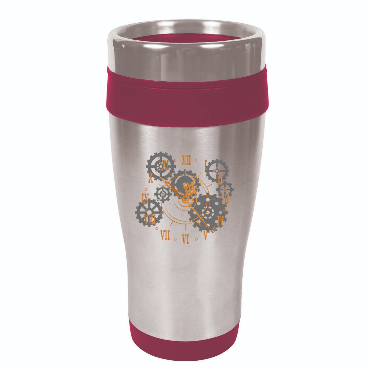 Vintage Steampunk Clock Gears Steampunk 16oz Travel Tumbler