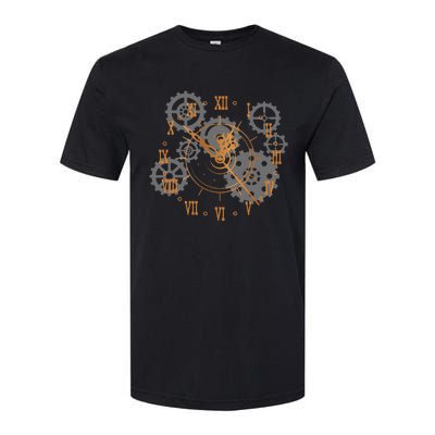 Vintage Steampunk Clock Gears Steampunk Softstyle CVC T-Shirt