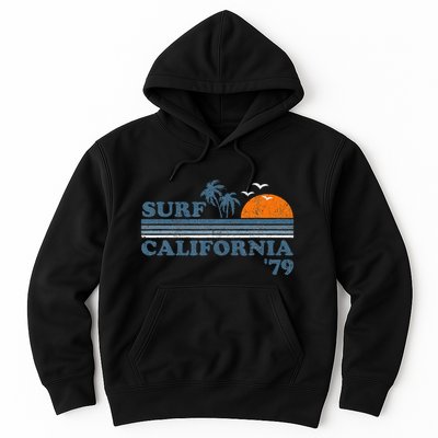 Vintage Surf California Beach Retro Sunset Surf 70s Hoodie