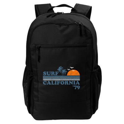 Vintage Surf California Beach Retro Sunset Surf 70s Backpack