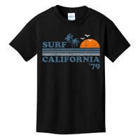 Vintage Surf California Beach Retro Sunset Surf 70s Kids T-Shirt