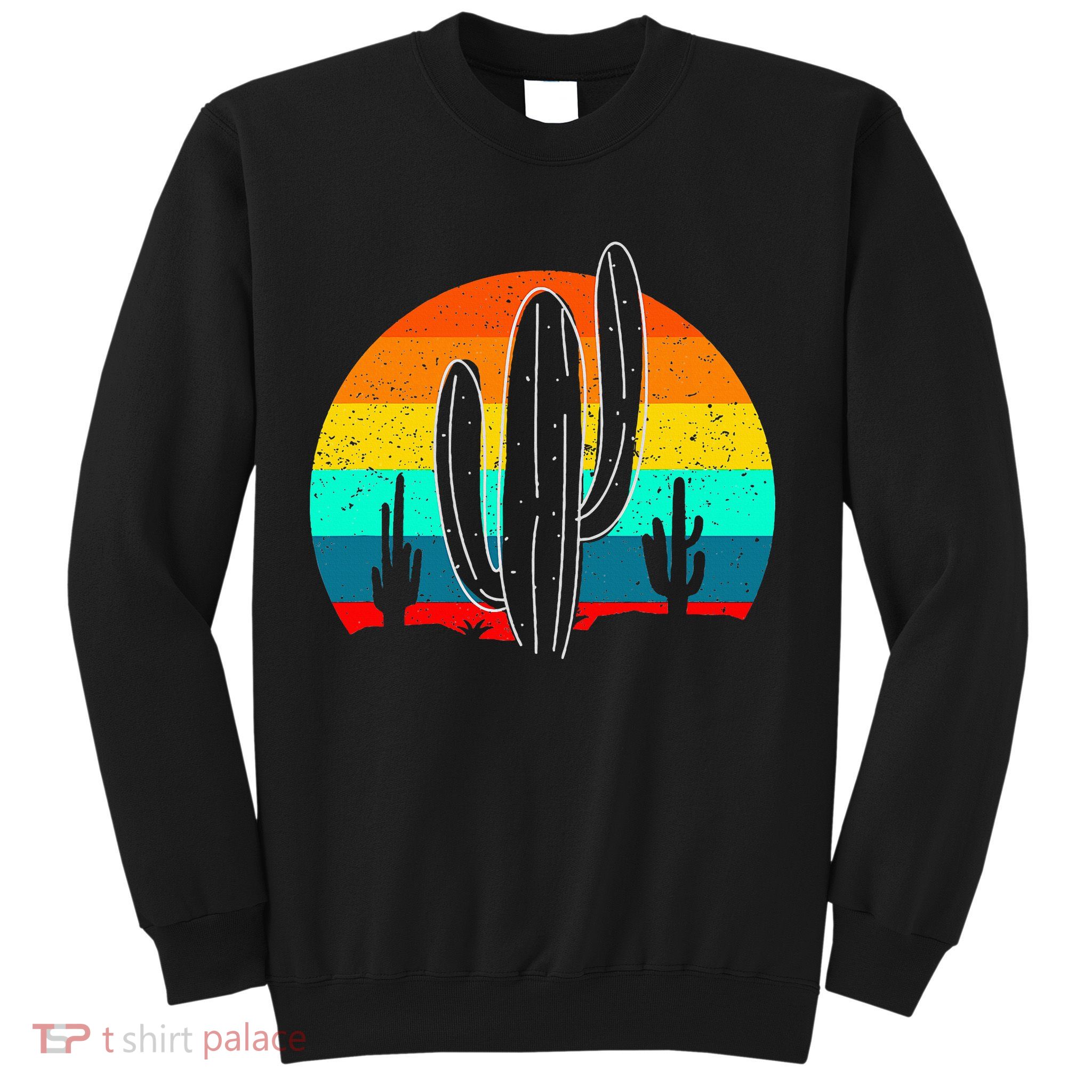Vintage Saguaro Cactus Retro Arizona Desert Cactaceae Sweatshirt