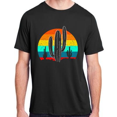 Vintage Saguaro Cactus Retro Arizona Desert Cactaceae Adult ChromaSoft Performance T-Shirt