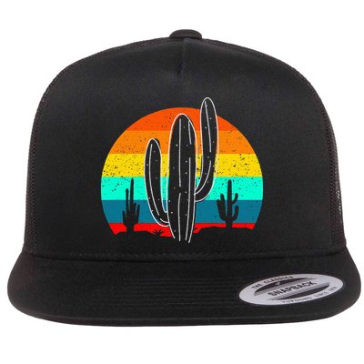 Vintage Saguaro Cactus Retro Arizona Desert Cactaceae Flatbill Hat