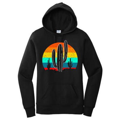 Vintage Saguaro Cactus Retro Arizona Desert Cactaceae Women's Pullover Hoodie
