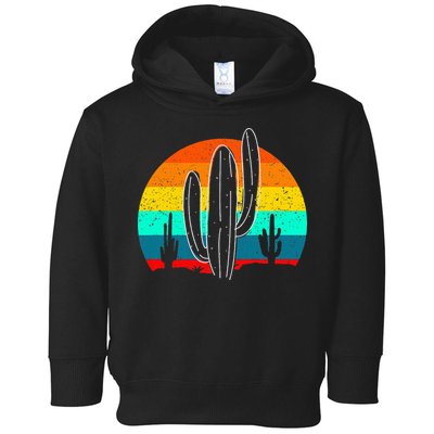 Vintage Saguaro Cactus Retro Arizona Desert Cactaceae Toddler Hoodie