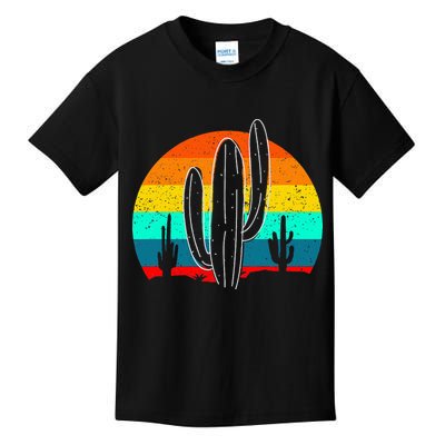 Vintage Saguaro Cactus Retro Arizona Desert Cactaceae Kids T-Shirt