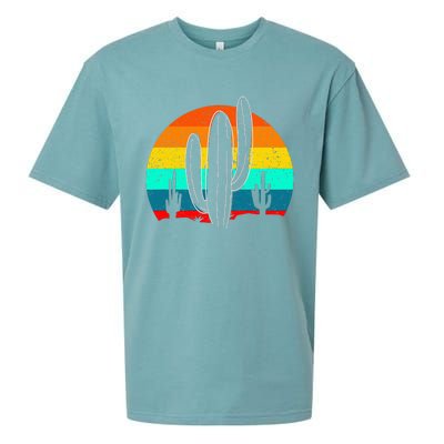 Vintage Saguaro Cactus Retro Arizona Desert Cactaceae Sueded Cloud Jersey T-Shirt