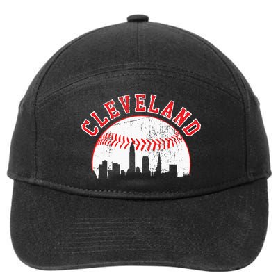 Vintage Skyline Cleveland Baseball 7-Panel Snapback Hat