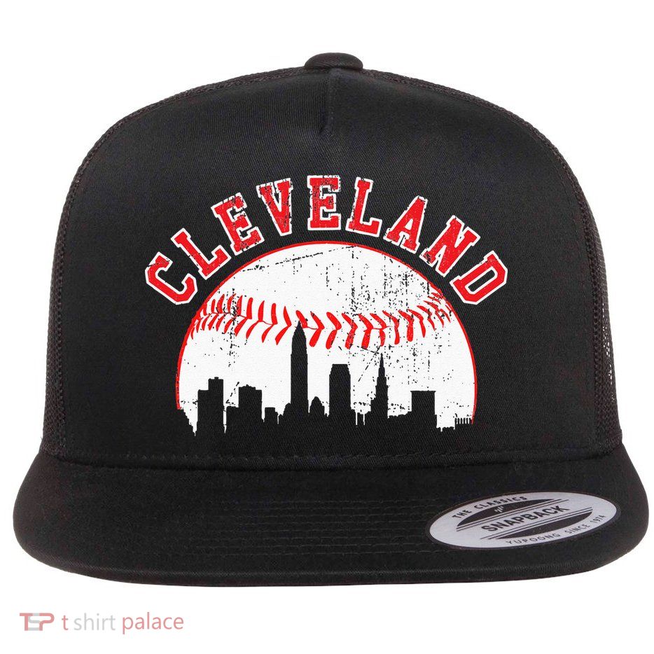 Vintage Skyline Cleveland Baseball Flatbill Hat