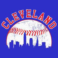 Vintage Skyline Cleveland Baseball Baby Bodysuit