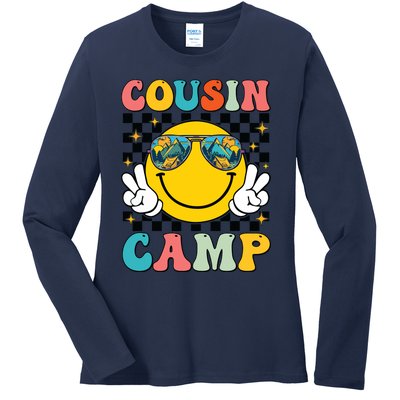 Vacation Summer Camping Crew Cute Ladies Long Sleeve Shirt