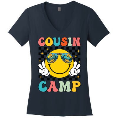 Vacation Summer Camping Crew Cute Women's V-Neck T-Shirt