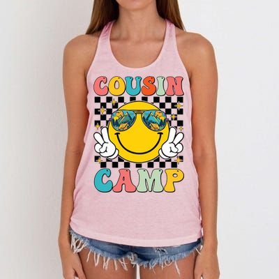 Vacation Summer Camping Crew Cute Women's Knotted Racerback Tank