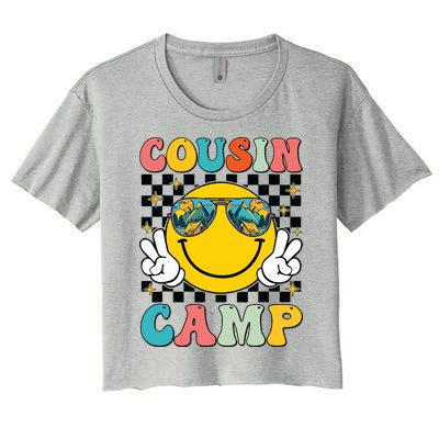 Vacation Summer Camping Crew Cute Women's Crop Top Tee