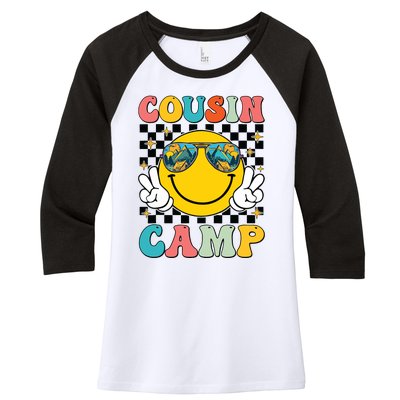 Vacation Summer Camping Crew Cute Women's Tri-Blend 3/4-Sleeve Raglan Shirt