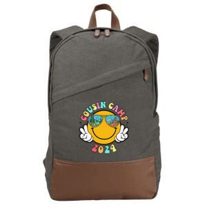 Vacation Summer Camping Crew Cute Cotton Canvas Backpack