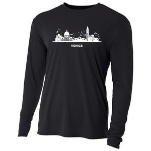 Venetian Skyline Cityscape Venice Cooling Performance Long Sleeve Crew