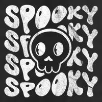 Vintage Spooky Creepy Ghost Skull Halloween Beanie