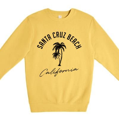 Vintage Santa Cruz Beach California Premium Crewneck Sweatshirt