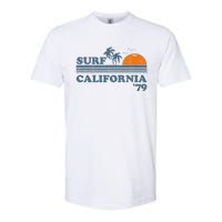 Vintage Surf California Beach Retro Sunset Surf 70's Gift Softstyle CVC T-Shirt