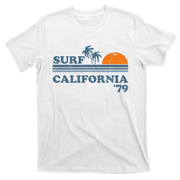 Vintage Surf California Beach Retro Sunset Surf 70's Gift T-Shirt