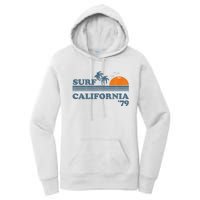 Vintage Surf California Beach Retro Sunset Surf 70's Gift Women's Pullover Hoodie