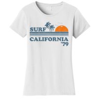 Vintage Surf California Beach Retro Sunset Surf 70's Gift Women's T-Shirt