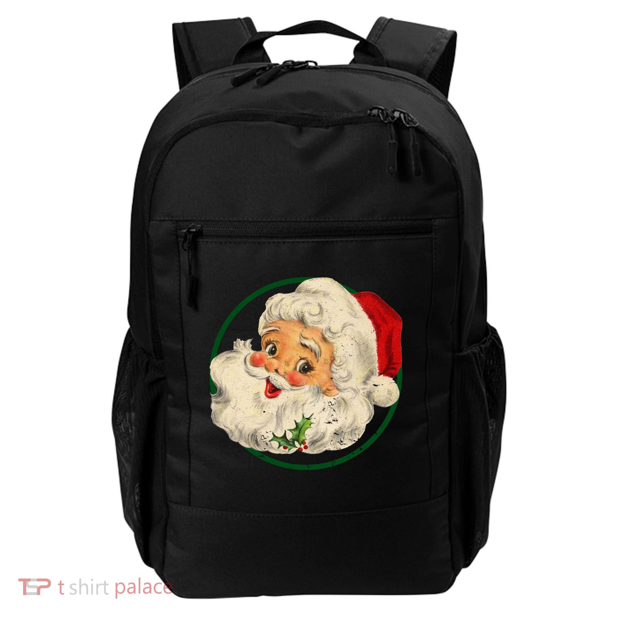 Vintage Santa Claus Christmas Gift Backpack