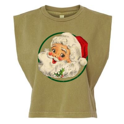 Vintage Santa Claus Christmas Gift Garment-Dyed Women's Muscle Tee