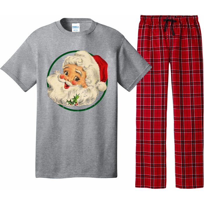 Vintage Santa Claus Christmas Gift Pajama Set