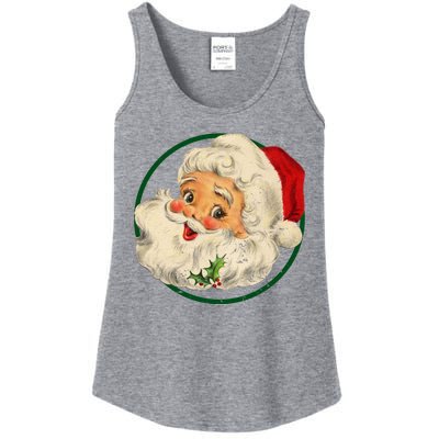 Vintage Santa Claus Christmas Gift Ladies Essential Tank