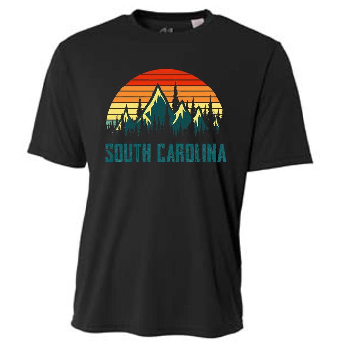 Vintage South Carolina Mountains Nature Hiking Retro Style Cooling Performance Crew T-Shirt