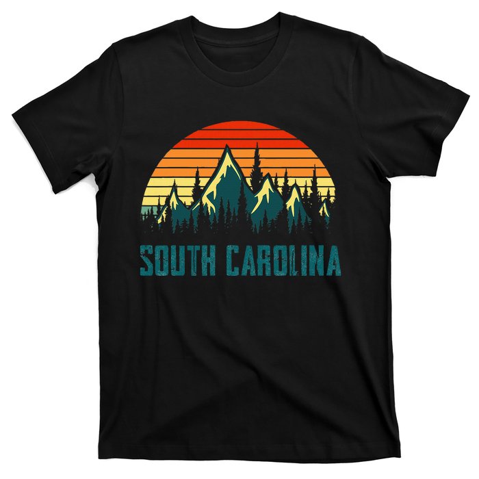 Vintage South Carolina Mountains Nature Hiking Retro Style T-Shirt